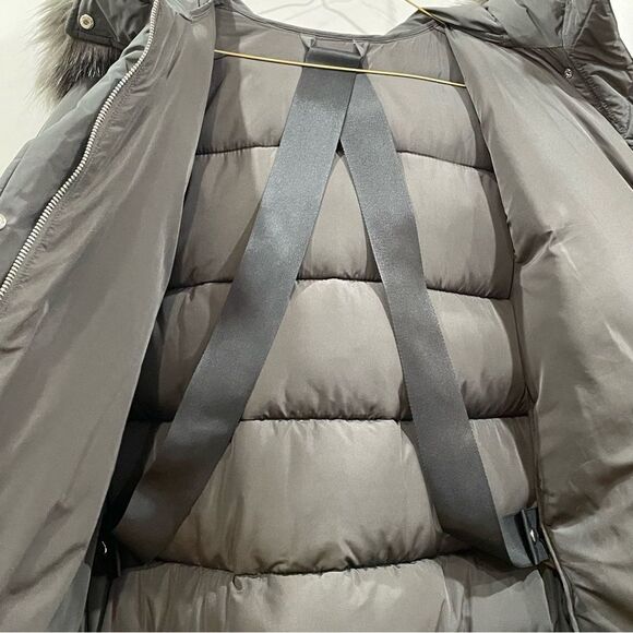 MNG, Puffer Coat Jacket, Gray, Size Small - Picture 12 of 15